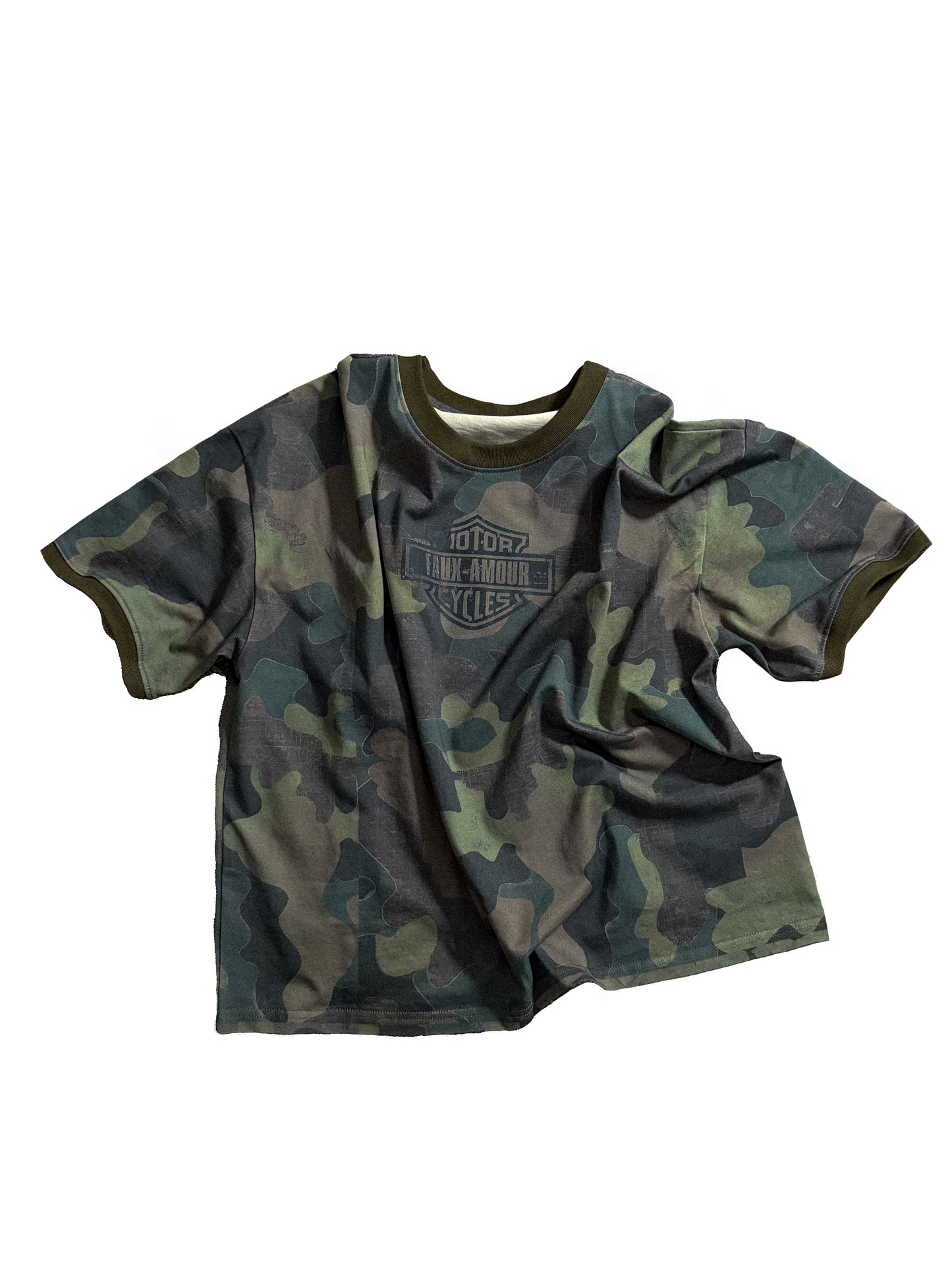 Vintage 'Motor Cycles' Camo Tee