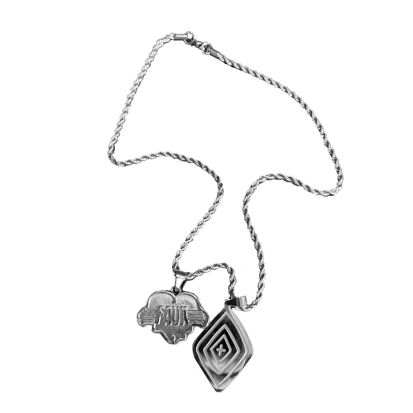 'Evil Eye' and Logo-Pendant Chain